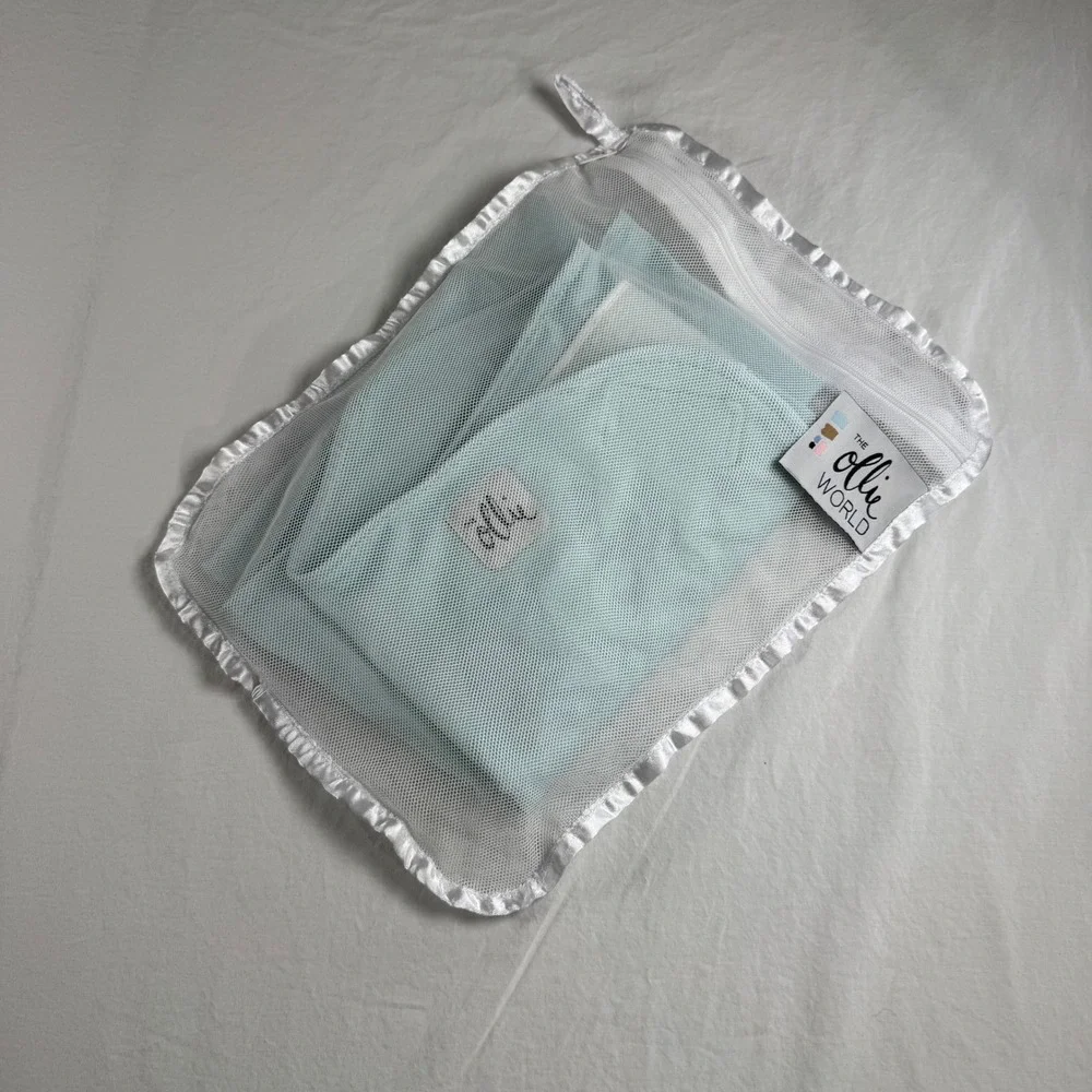 The Ollie World Mint Green Moisture Wicking Swaddle Wrap With Mesh Bag